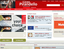 Tablet Screenshot of liceopirandello.it